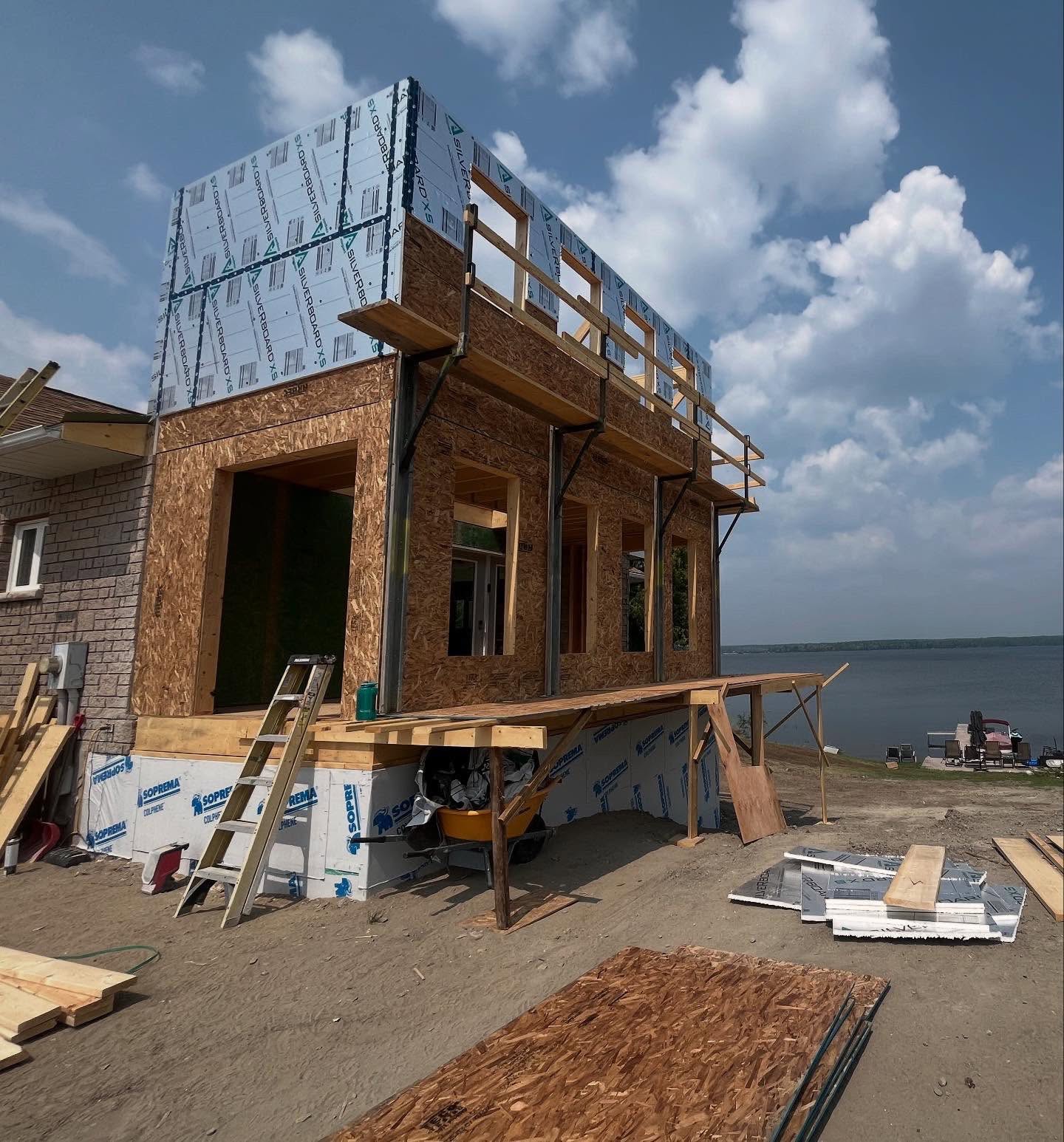 Home addition project in the Ottawa Valley