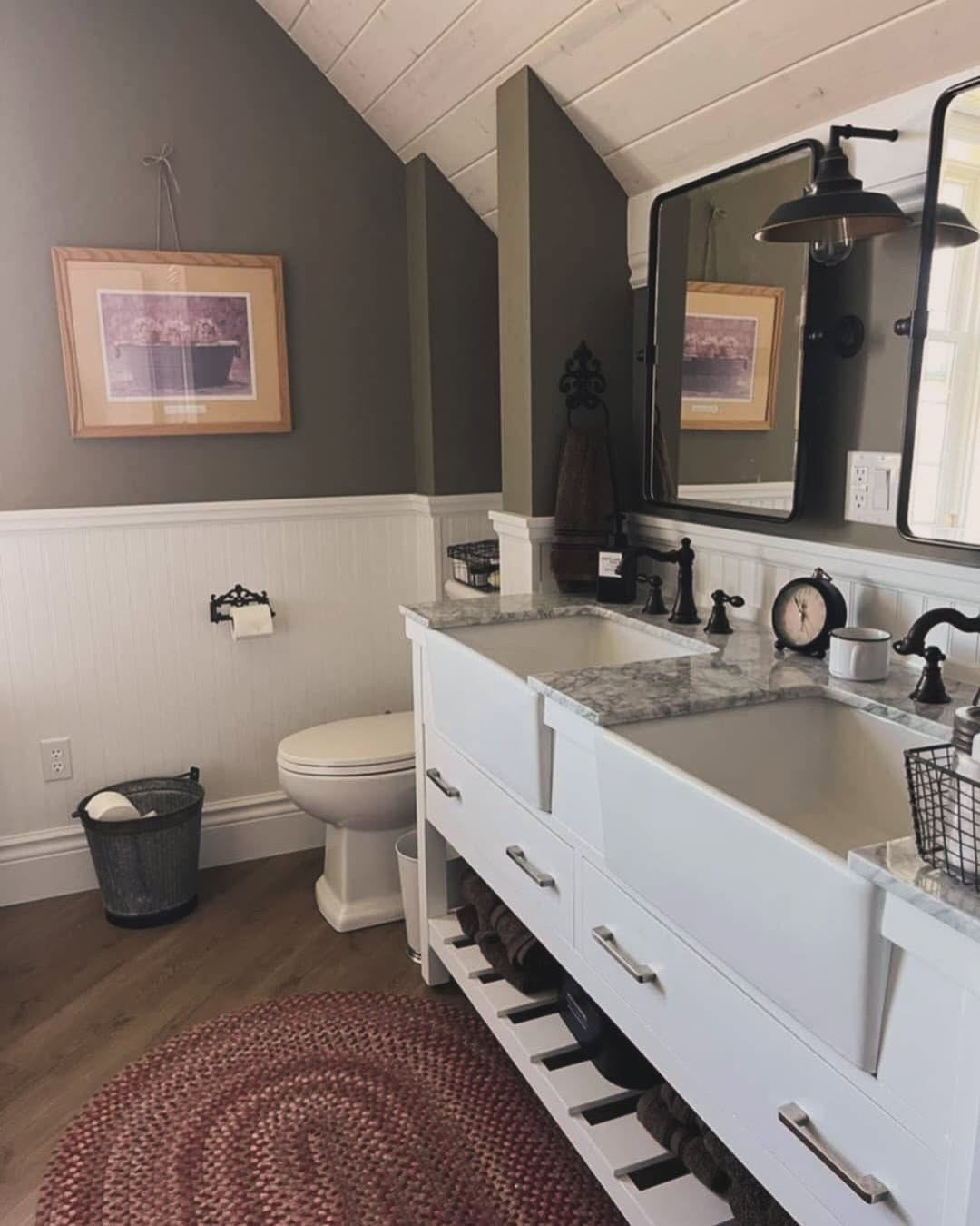 Completed bathroom renovation in Renfrew
